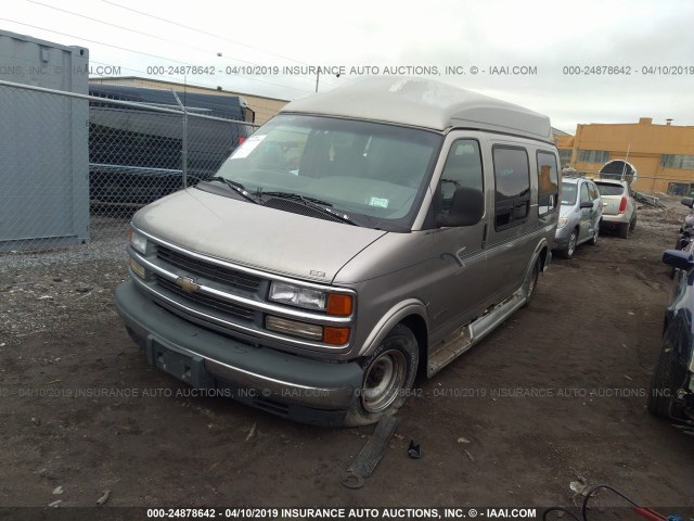 1GBFG15W0Y1259848 - 2000 CHEVROLET EXPRESS G1500  GRAY photo 2