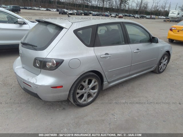 JM1BK144271725867 - 2007 MAZDA 3 HATCHBACK SILVER photo 4