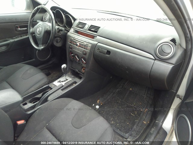 JM1BK144271725867 - 2007 MAZDA 3 HATCHBACK SILVER photo 5