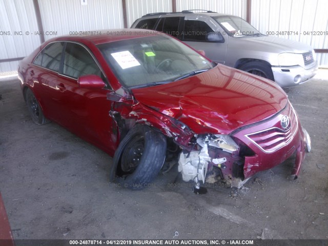 4T1BF3EK6AU509535 - 2010 TOYOTA CAMRY SE/LE/XLE RED photo 1