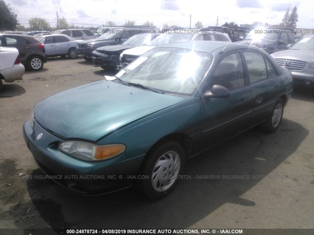 1MELM13PXVW658427 - 1997 MERCURY TRACER LS/TRIO GREEN photo 2