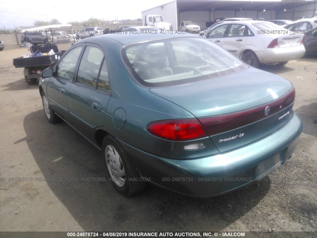 1MELM13PXVW658427 - 1997 MERCURY TRACER LS/TRIO GREEN photo 3