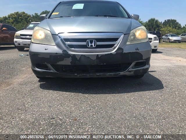 5FNRL38665B103456 - 2005 HONDA ODYSSEY EXL BLUE photo 6