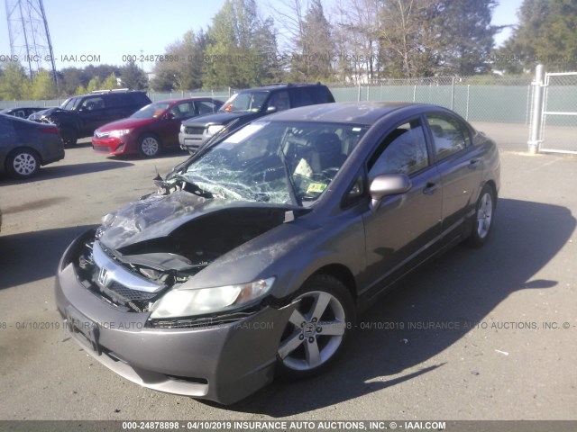 2HGFA1F60AH515054 - 2010 HONDA CIVIC GRAY photo 2