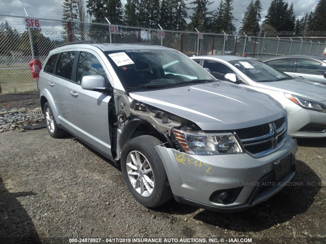 3C4PDDBG9ET176592 - 2014 DODGE JOURNEY SXT SILVER photo 1