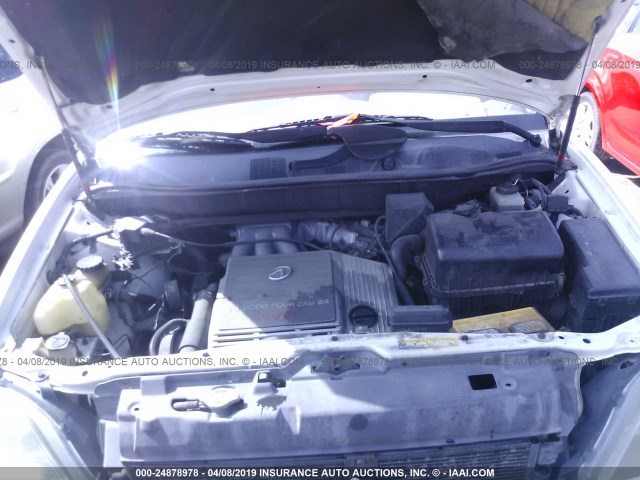 JT6GF10U6Y0047588 - 2000 LEXUS RX 300 WHITE photo 10