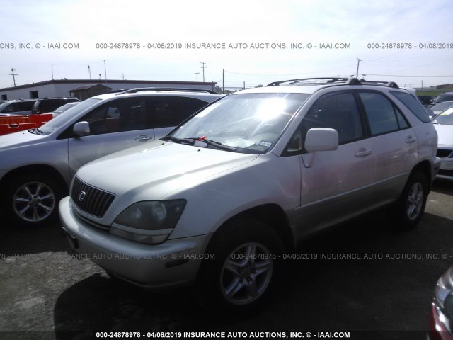 JT6GF10U6Y0047588 - 2000 LEXUS RX 300 WHITE photo 2