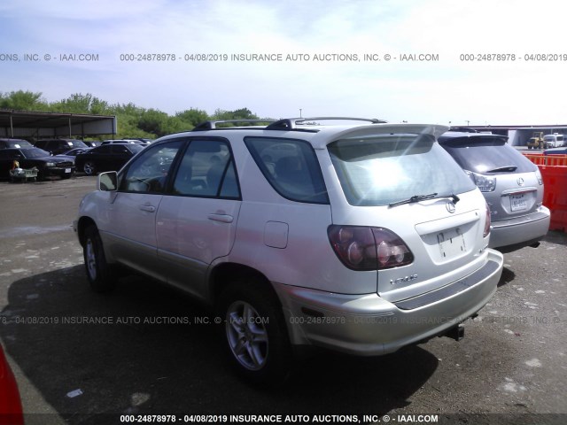 JT6GF10U6Y0047588 - 2000 LEXUS RX 300 WHITE photo 3