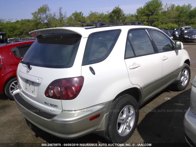 JT6GF10U6Y0047588 - 2000 LEXUS RX 300 WHITE photo 4