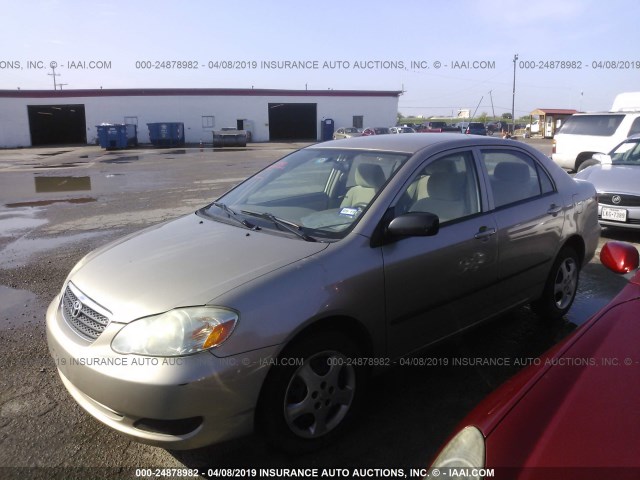 1NXBR32E06Z708643 - 2006 TOYOTA COROLLA CE/LE/S BEIGE photo 2