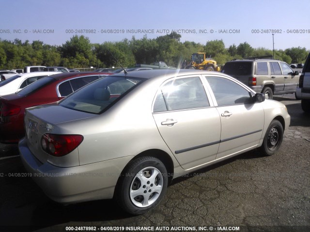 1NXBR32E06Z708643 - 2006 TOYOTA COROLLA CE/LE/S BEIGE photo 4