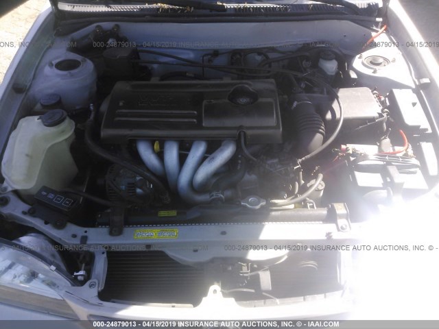2T1BR12E6YC325041 - 2000 TOYOTA COROLLA VE/CE/LE GRAY photo 10
