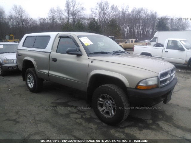 1D7GG16K54S699487 - 2004 DODGE DAKOTA SXT GOLD photo 1