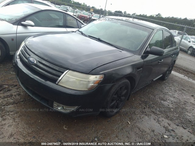 1FAHP24W88G119495 - 2008 FORD TAURUS SEL BLACK photo 2