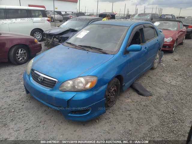 2T1BR32E58C909121 - 2008 TOYOTA COROLLA CE/LE/S BLUE photo 2