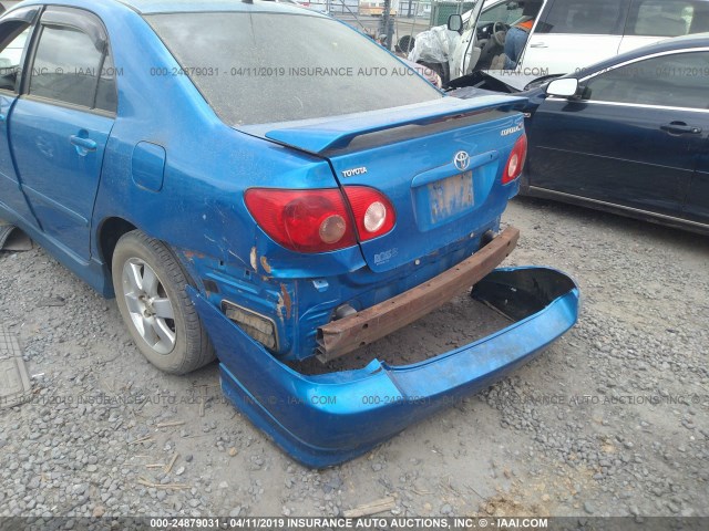 2T1BR32E58C909121 - 2008 TOYOTA COROLLA CE/LE/S BLUE photo 6