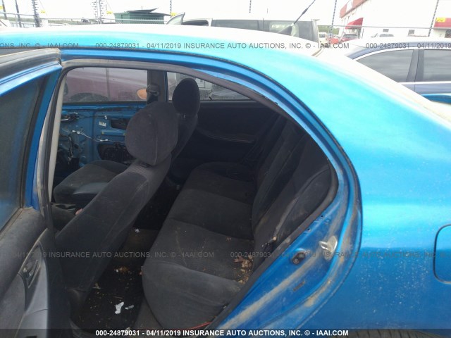 2T1BR32E58C909121 - 2008 TOYOTA COROLLA CE/LE/S BLUE photo 8