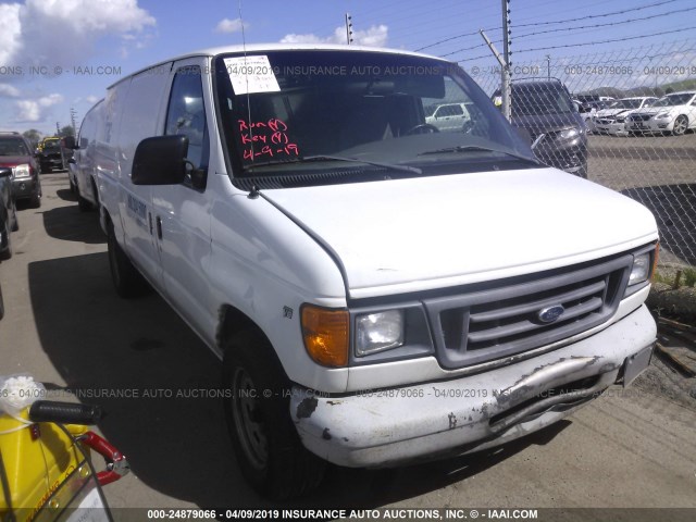 1FTRE14W2YHB56762 - 2000 FORD ECONOLINE E150 VAN WHITE photo 1