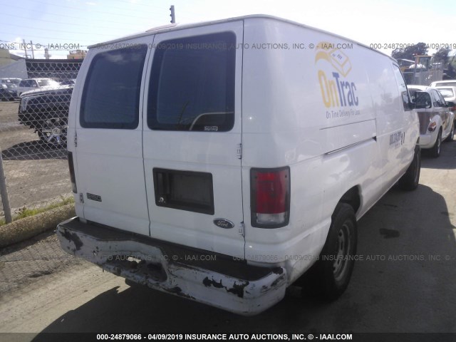 1FTRE14W2YHB56762 - 2000 FORD ECONOLINE E150 VAN WHITE photo 4