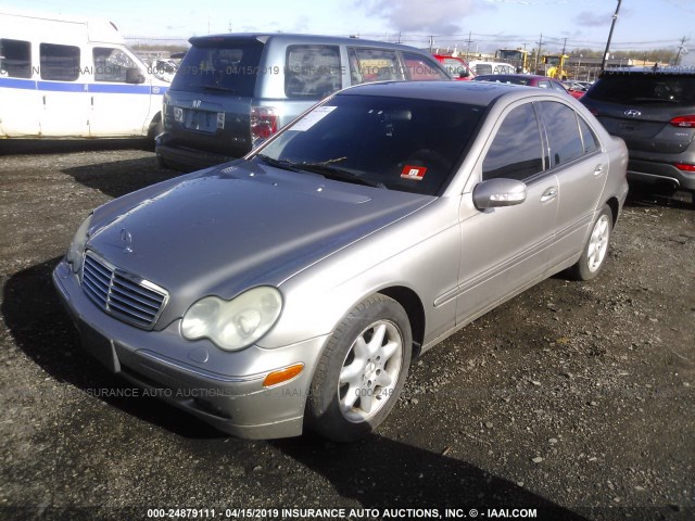 WDBRF84J13F374771 - 2003 MERCEDES-BENZ C 320 4MATIC GRAY photo 2