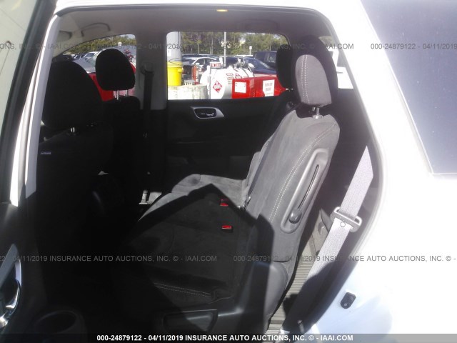 5N1AR2MN7FC722001 - 2015 NISSAN PATHFINDER S/SV/SL/PLATINUM WHITE photo 8