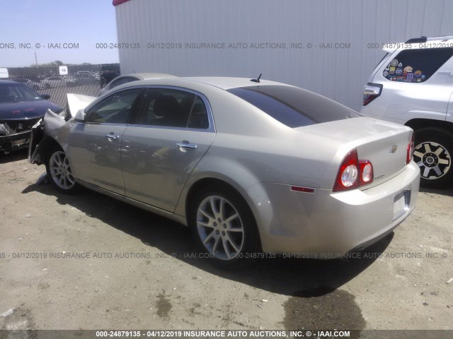 1G1ZE5EB2AF217539 - 2010 CHEVROLET MALIBU LTZ TAN photo 3