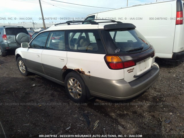 4S3BH6867Y7663033 - 2000 SUBARU LEGACY OUTBACK LIMITED WHITE photo 3