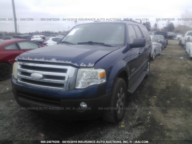 1FMFK15557LA18934 - 2007 FORD EXPEDITION EL XLT BLUE photo 2