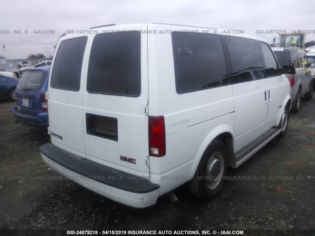 1GKDM19W8XB536295 - 1999 GMC SAFARI XT WHITE photo 4