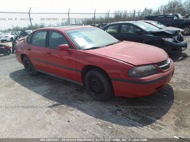 2G1WF52E039187371 - 2003 CHEVROLET IMPALA RED photo 1