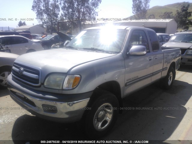 5TBRN34181S168506 - 2001 TOYOTA TUNDRA ACCESS CAB SR5 GRAY photo 2