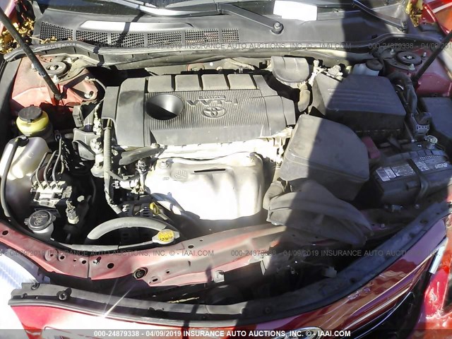 4T4BF3EK9BR131685 - 2011 TOYOTA CAMRY SE/LE/XLE RED photo 10