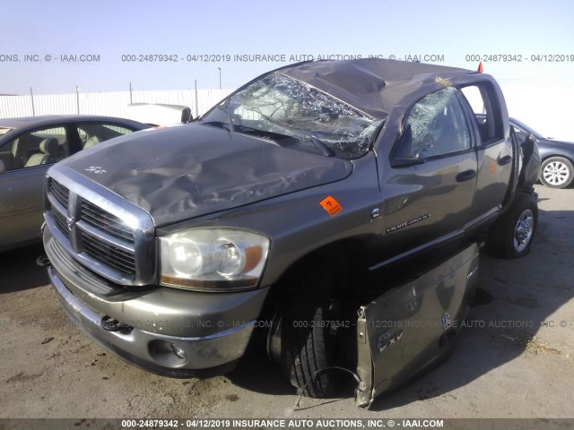 1D7KS28C66J137790 - 2006 DODGE RAM 2500 ST/SLT BROWN photo 2