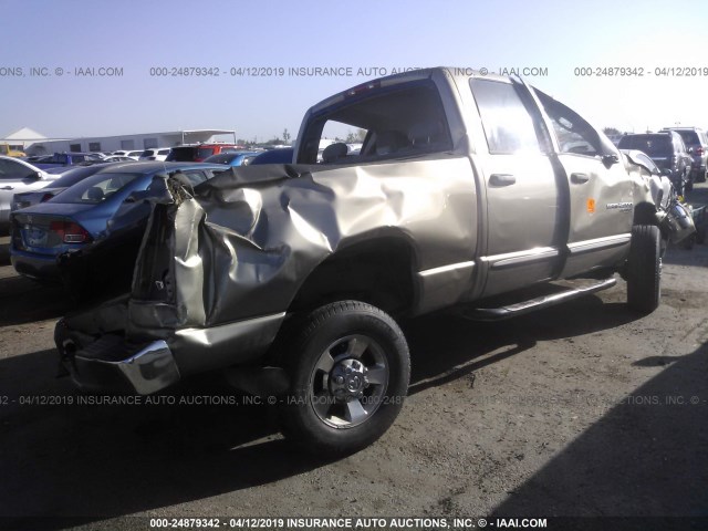 1D7KS28C66J137790 - 2006 DODGE RAM 2500 ST/SLT BROWN photo 4