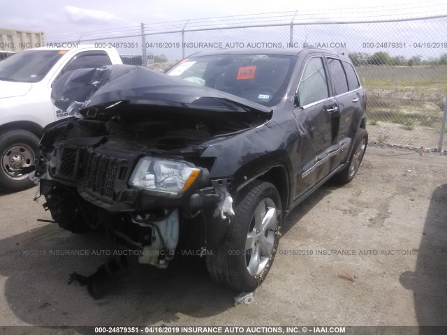 1J4RS6GT7BC516551 - 2011 JEEP GRAND CHEROKEE OVERLAND GRAY photo 2