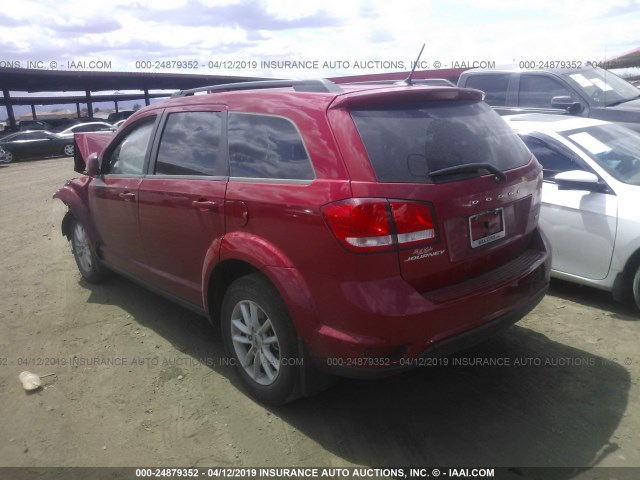 3C4PDCBB9JT305746 - 2018 DODGE JOURNEY SXT RED photo 3