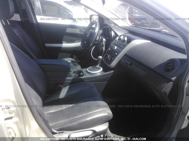 JM3ER293470124567 - 2007 MAZDA CX-7 SILVER photo 5