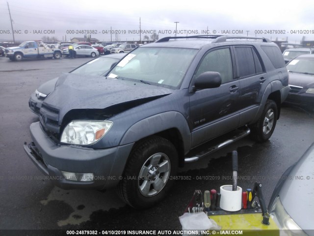 JTEBU14R030005226 - 2003 TOYOTA 4RUNNER SR5/SPORT GRAY photo 2