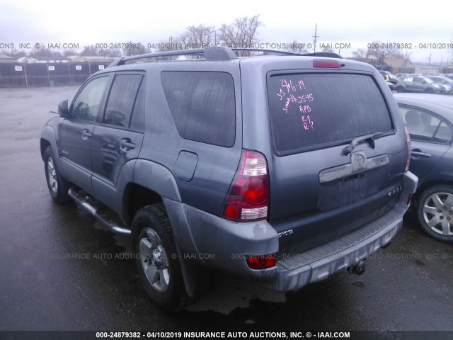 JTEBU14R030005226 - 2003 TOYOTA 4RUNNER SR5/SPORT GRAY photo 3