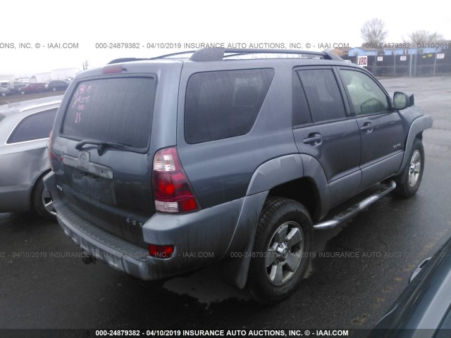 JTEBU14R030005226 - 2003 TOYOTA 4RUNNER SR5/SPORT GRAY photo 4