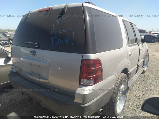 1FMRU15WX4LB13436 - 2004 FORD EXPEDITION XLT SILVER photo 4