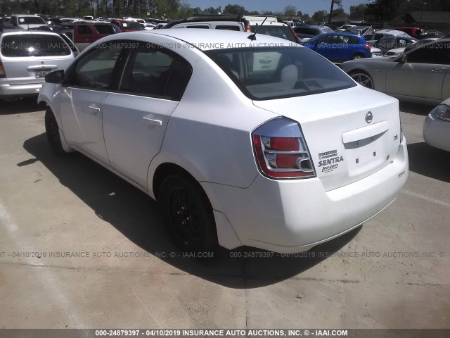 3N1AB61E87L677535 - 2007 NISSAN SENTRA 2.0/2.0S/2.0SL WHITE photo 3