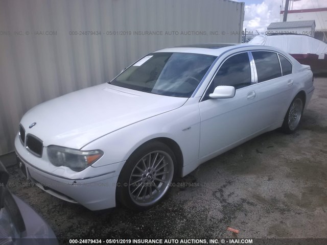 WBAGN63424DS47047 - 2004 BMW 745 LI WHITE photo 2