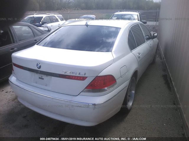 WBAGN63424DS47047 - 2004 BMW 745 LI WHITE photo 4