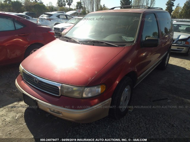 4M2DV11W7TDJ31106 - 1996 MERCURY VILLAGER RED photo 2