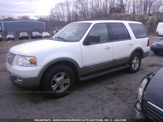 1FMFU18L73LB35171 - 2003 FORD EXPEDITION EDDIE BAUER WHITE photo 2