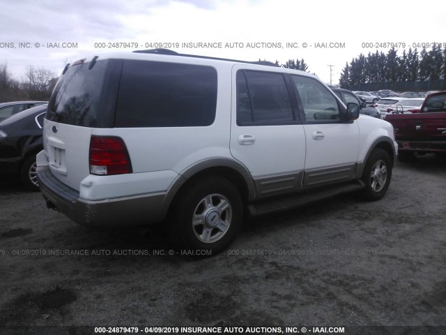 1FMFU18L73LB35171 - 2003 FORD EXPEDITION EDDIE BAUER WHITE photo 4