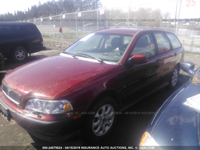 YV1VW255XYF460872 - 2000 VOLVO V40 RED photo 2