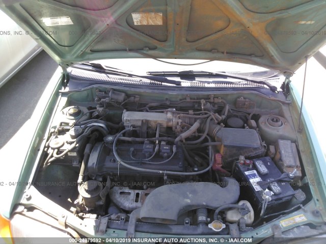 JT2BC52L6V0227245 - 1997 TOYOTA TERCEL CE GREEN photo 10