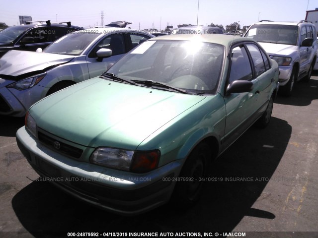 JT2BC52L6V0227245 - 1997 TOYOTA TERCEL CE GREEN photo 2